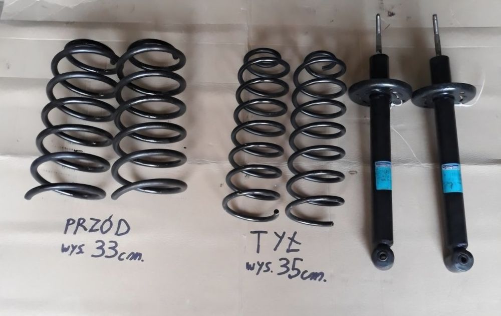 Vw golf mk2 sprezyny przednie przod amortyzatory tyl tylne