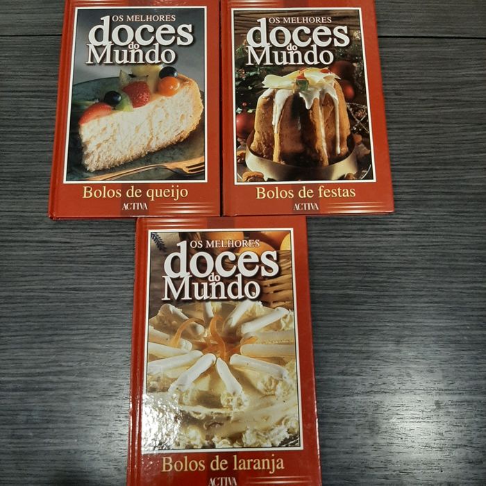 3 livros Doces do Mundo