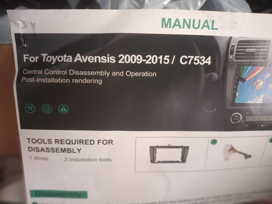 Radio panel sterowania Toyota Avensis