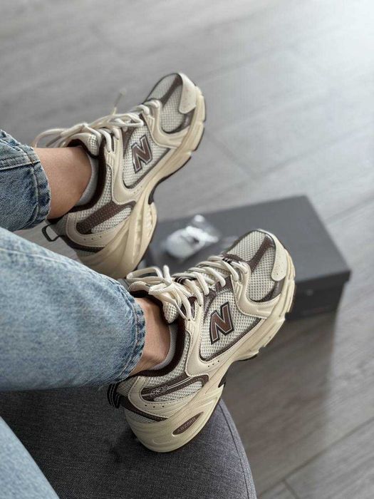 ‼️Кросівки New Balance 530 White Brown