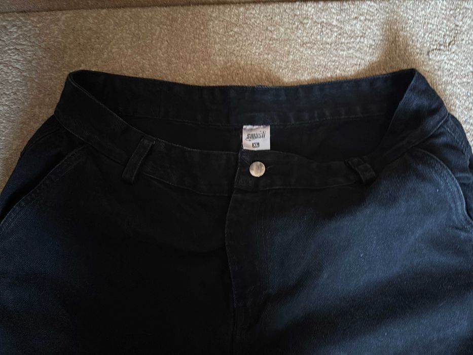 SMASH Черные широкие джинсы XL