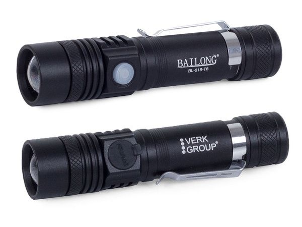 Latarka taktyczna bailong led cree zoom xm-l t6