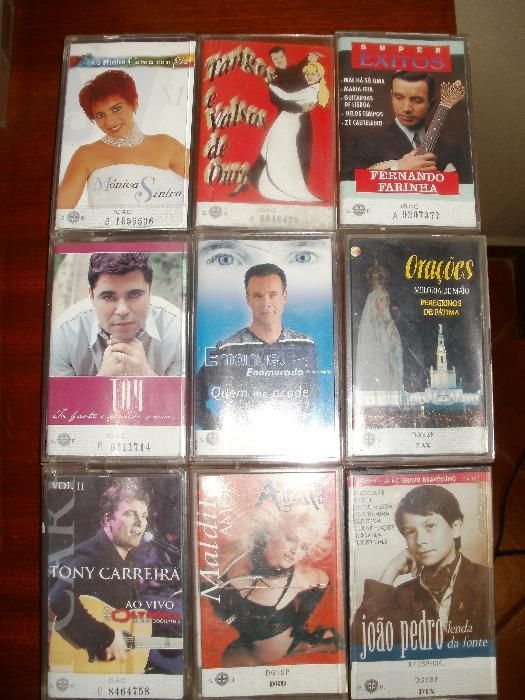 Cassetes de músicas antigas