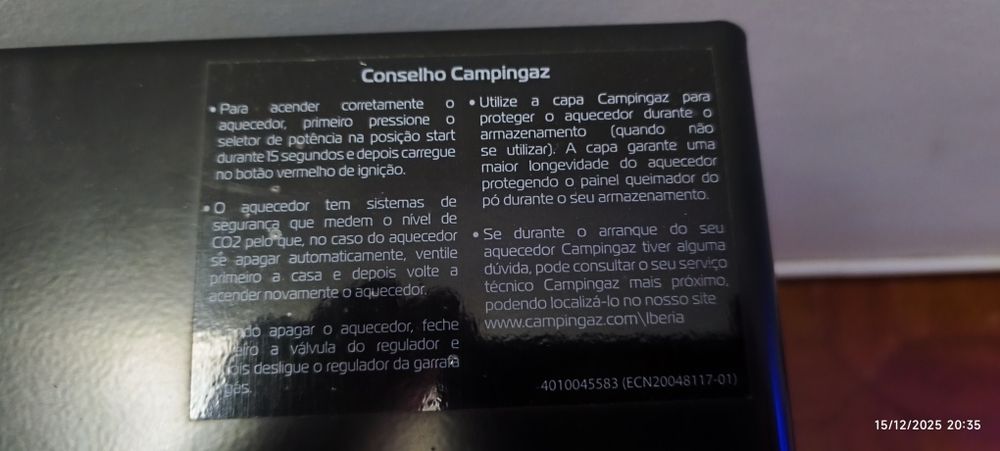 Catalítico Campingaz novo