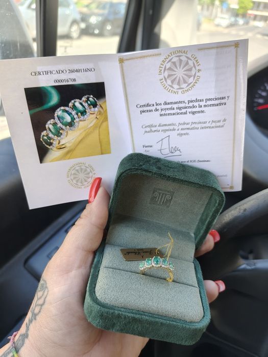 Anel ouro 18k novo