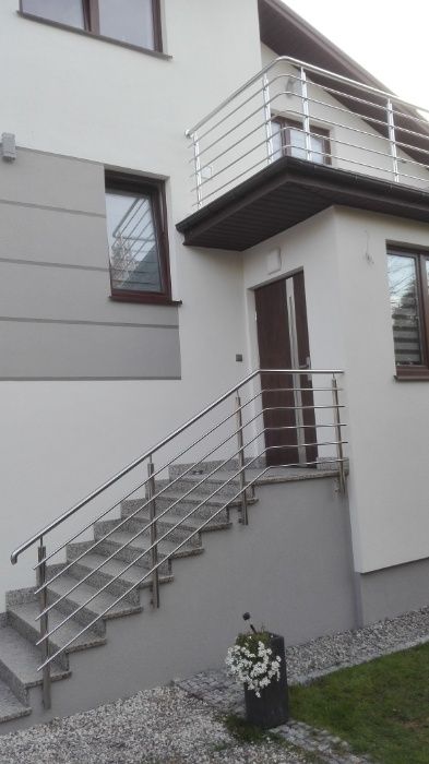 Balustrady ogrodzenia stal nierdzewna