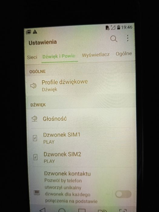 Telefon LG  K8 niesprawny