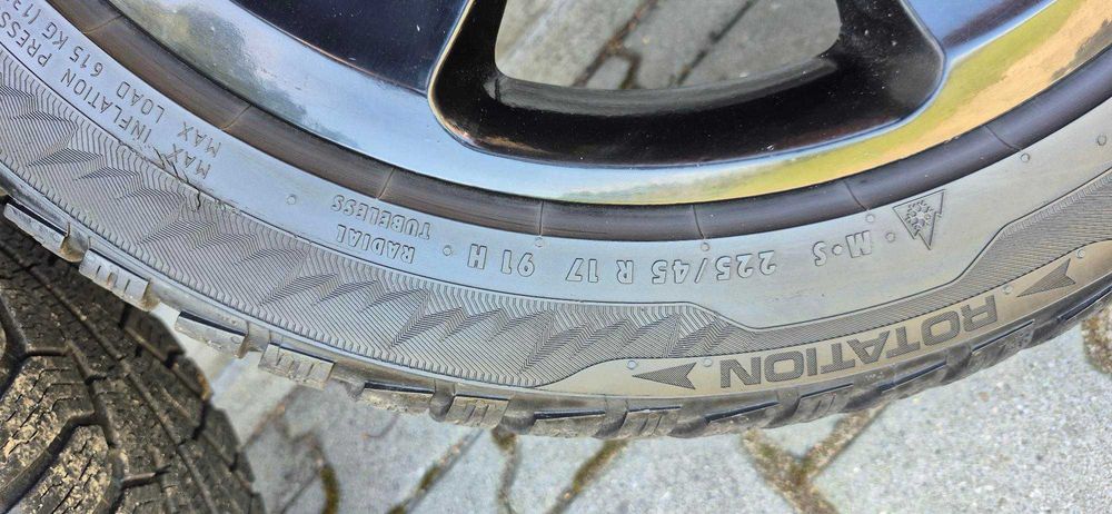 Felgi aluminiowe 7,5x17 et 45, rozstaw śrub 5x112
