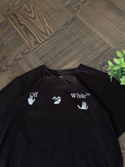 Koszulka off white czarna z duzym logo