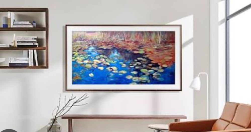 SAMSUNG FRAME 55’ TV OAK FRAME