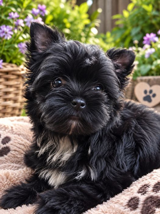 Black yorkshire terrier samczyk