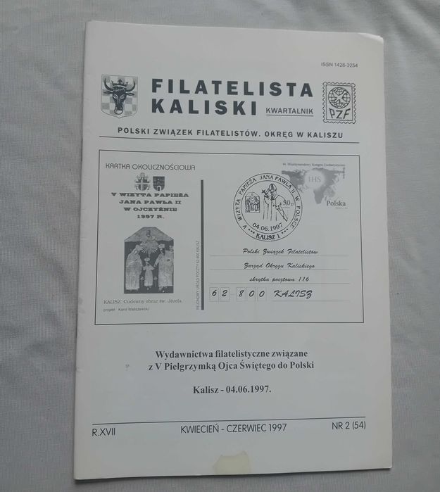 Kwartalnik Filatelista Kaliski, nr 2 (54), kwiecień-czerwiec 1997. Rok XVII.