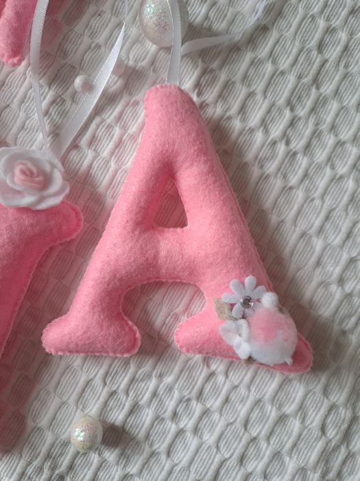 Zawieszka literki imię dziecka dziewczynki Zosia Hand made