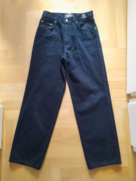 Versace jeans couture vintage spodnie granatowe 32