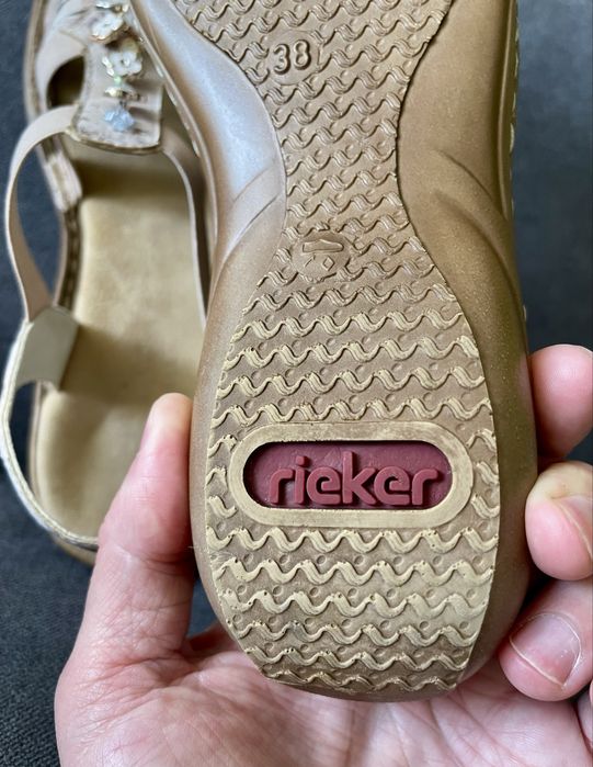 Сандалии босоножки женские Rieker р. 38 (24,5см)Бежевый