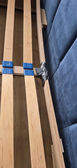 Łóżko 180x200  granatowe