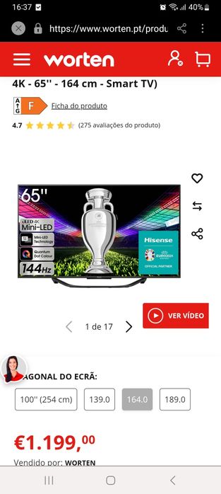 Smart tv hisense 65 polegadas Uled