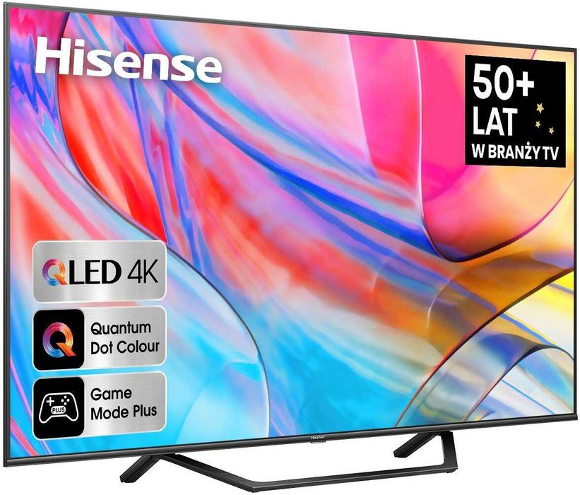 Telewizor QLED  HISENSE 55A7KQ 55'' 4K UHD Smart TV DVB-T2 Nowy GW