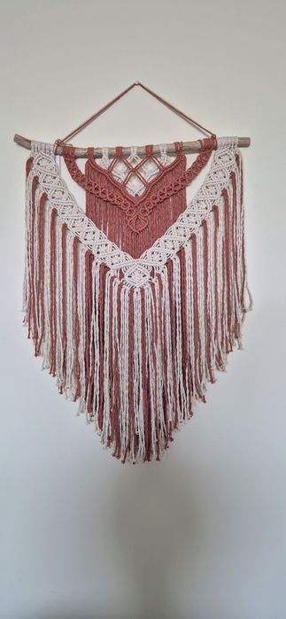 Painel macramé feito à mão