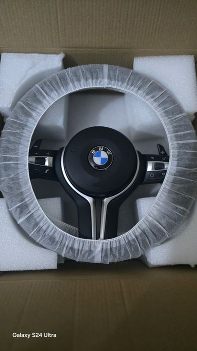 Volante + Airbag + Patilhas BMW E81/E82/E90/E91/X1/E70/E71 (Novo)