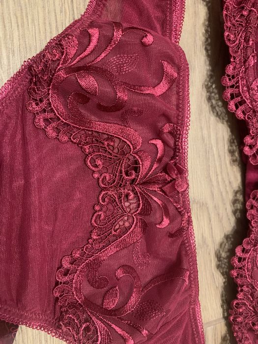 Komplet bieliźniany RAMONA 75C, L bordowy