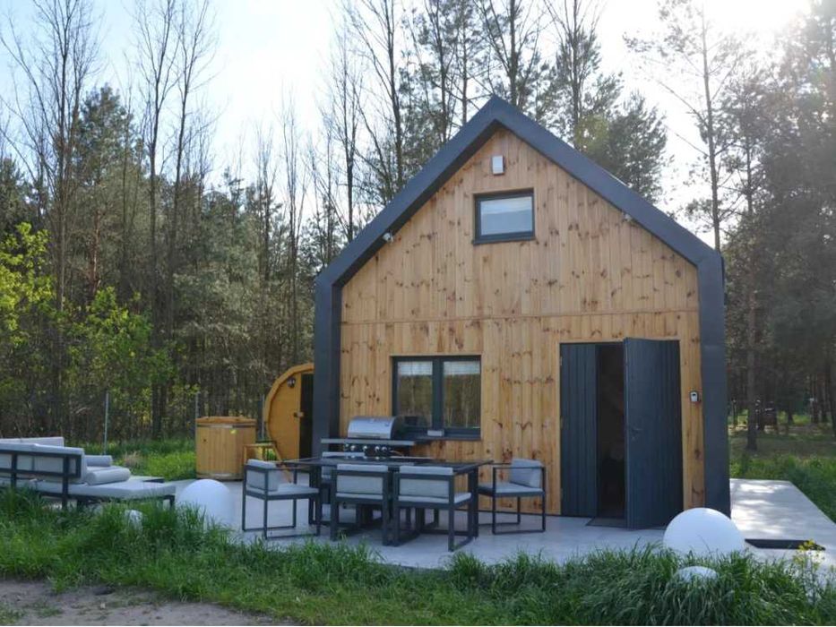 DOMEK DREWNIANY, Nowoczesna Stodoła 5x7, pełne doposażenie, na gotowo!