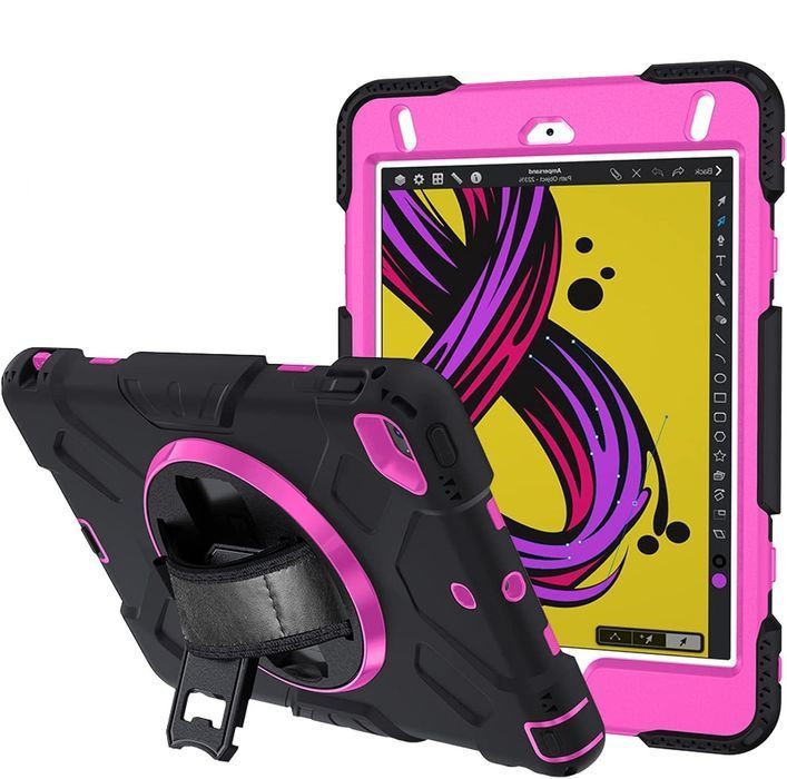 Etui do iPad Mini 5/4 7.9" Pancerne z Obrotową Podstawką Czarne