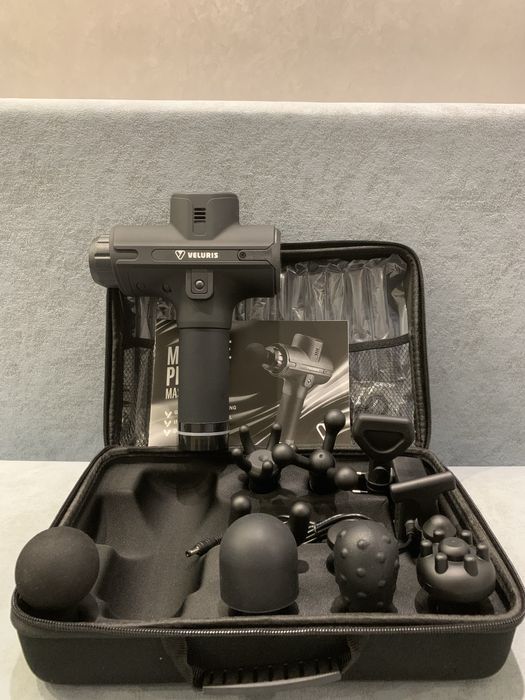 Перкусійний масажер Veluris — 11 насадок, 2600 mAh