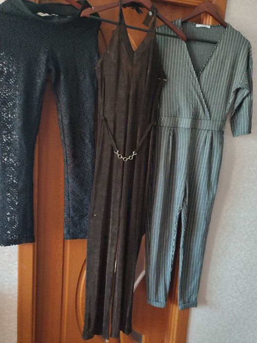 Продаю белый комбінезон из хлопка 50 размера за 250гр