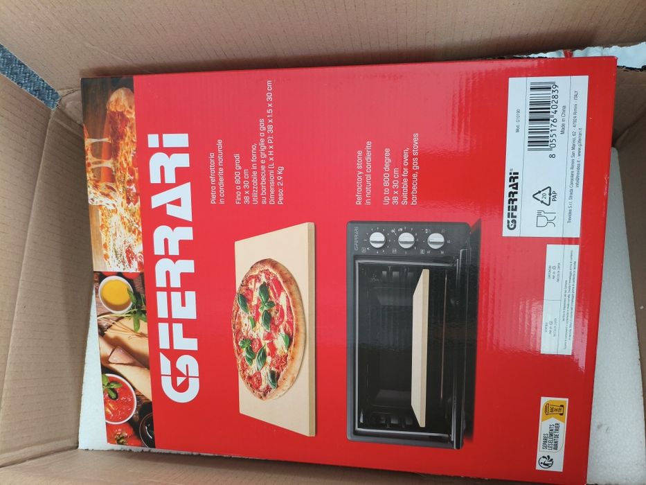Kamień do pizzy G3FERRARI 38x30 cm nowy