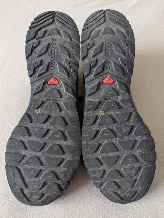Кроссовки Salomon X ALP SPRY GTX® Stormy Wea/Magnet FW18-19 серые. р46