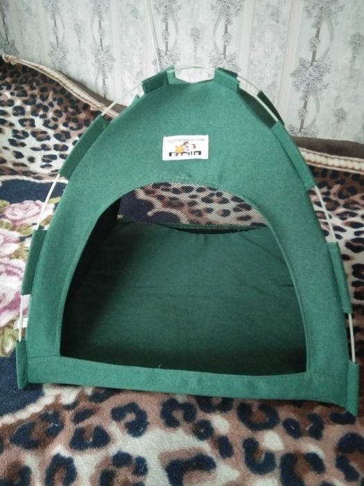 Новая будка домик палатка для собачки, кота, 50х50х50см
