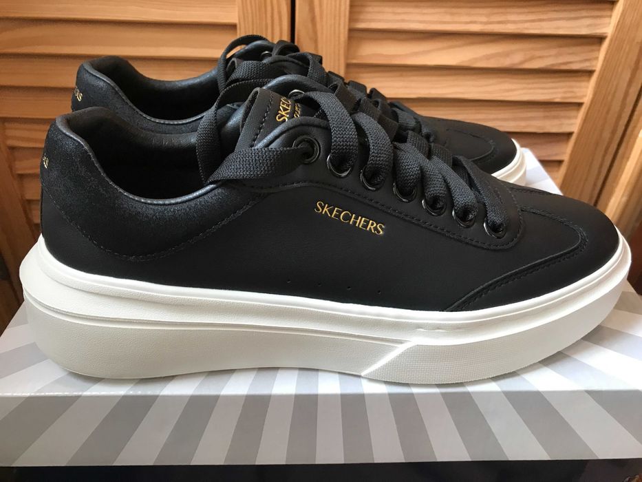 Жіночі кеди Skechers 185060 BLK 26 см 39 (9US) Чорні