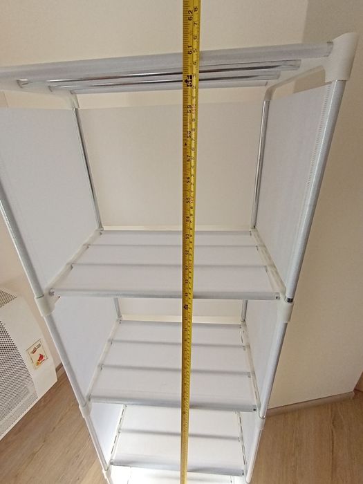 Білий розкладний стелаж