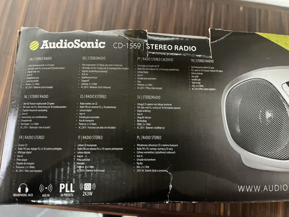 Radio com CD Audiosonic modelo CD-1569 novo