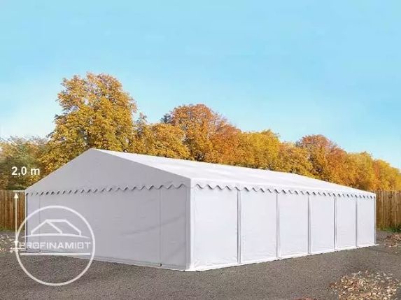 8x12m Namiot magazynowy, przemysłowy, PVC biały, gratis wysyłka