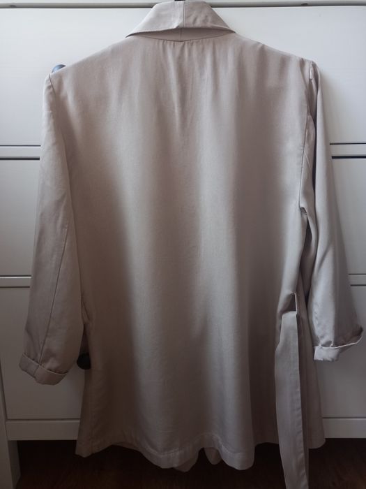 Marynarka żakiet beżowy wiązany Reserved