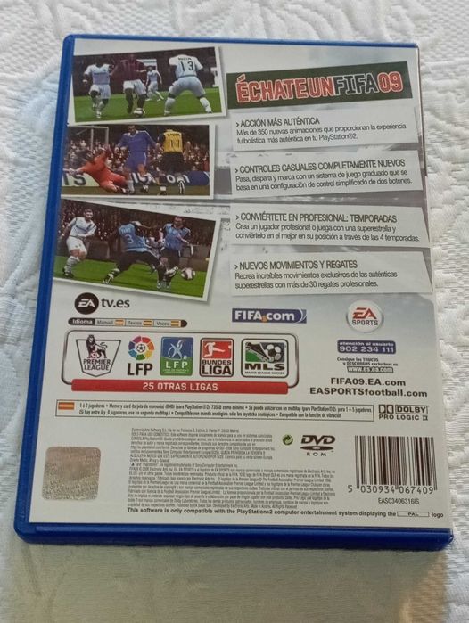 jogo ps2 fifa 09 versão espanhola