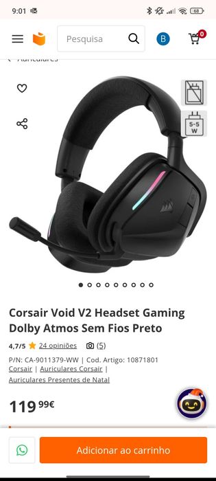 Headset Gaming Corsair Void 2