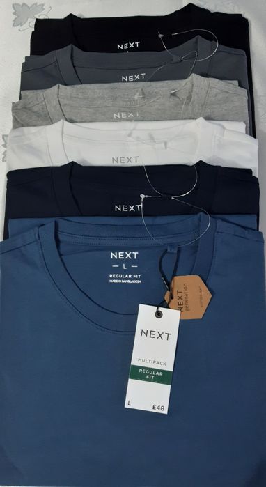Футболка Next M, L, XL, XXL чоловіча базова