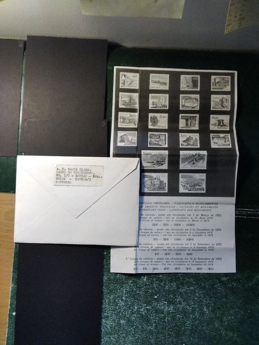 1972  FDC  Paisagens e Monumentos 4° Grupo MNH **