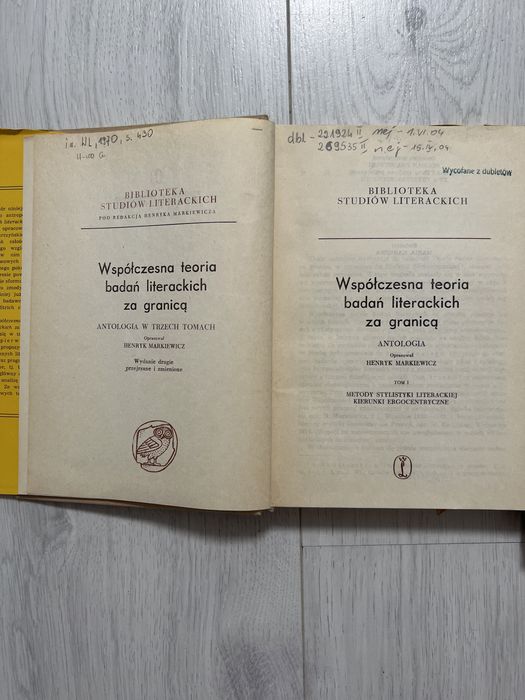 Współczesna teoria badań literackich za granicą