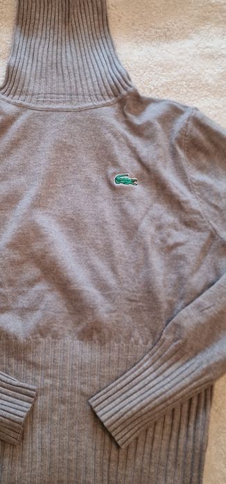 Sweter Golf Lacoste Damski krótki mięciutki jak kaszmir M