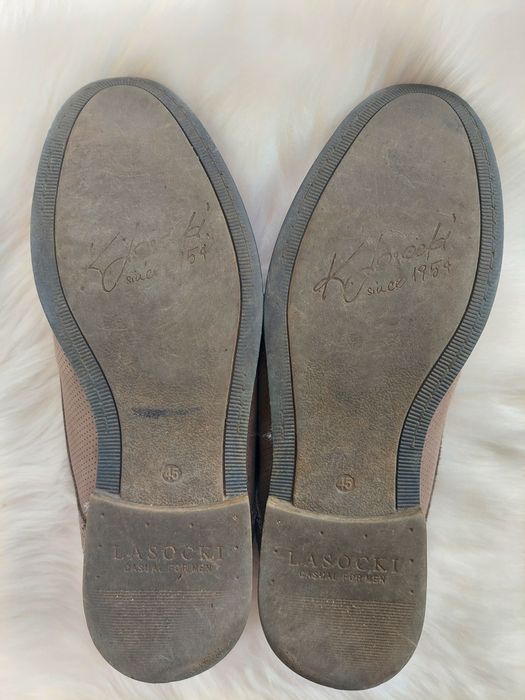 Buty półbuty męskie 45 szare Lasocki CCC skóra