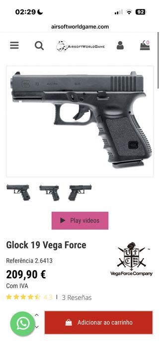 TROCO Glock 19 CO2 Vega Force