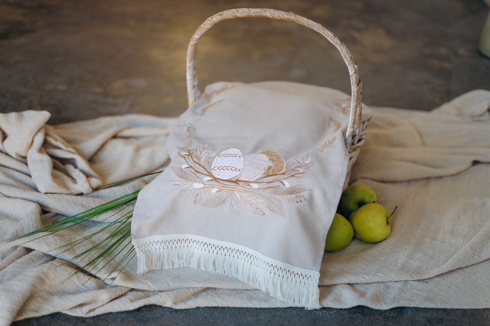 Рушник пасхальний на кошик