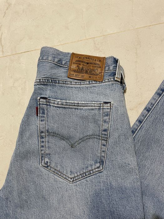 Spodnie Levis 501 W33=43cm L32=103cm JUSTIN TIMBERLAKE niebieskie blue denim levis premium vintage y2k casual