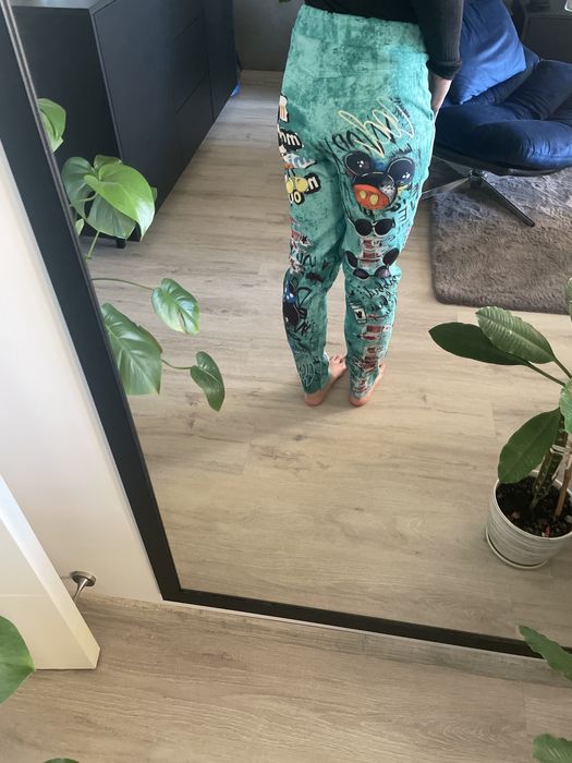 Spodnie zielone w Miki