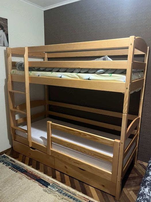 двухярусная кровать, дитячі меблі, дитяче ліжко, детская кроватка