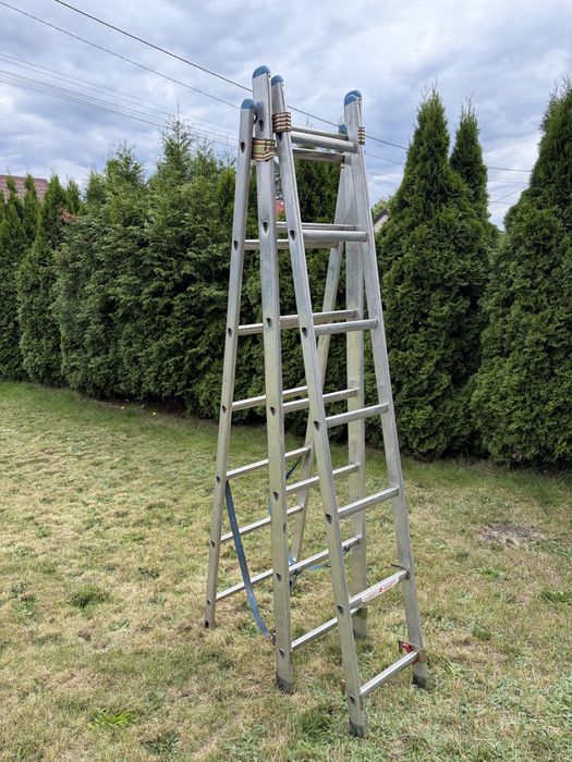 Drabina aluminiowa trzyczęściowa